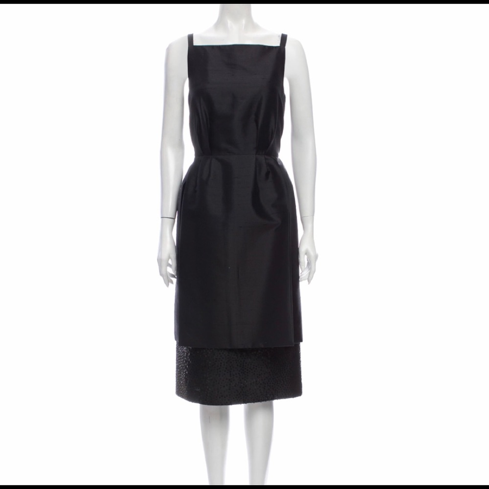 Michael Kors Wool Midi Length Dress